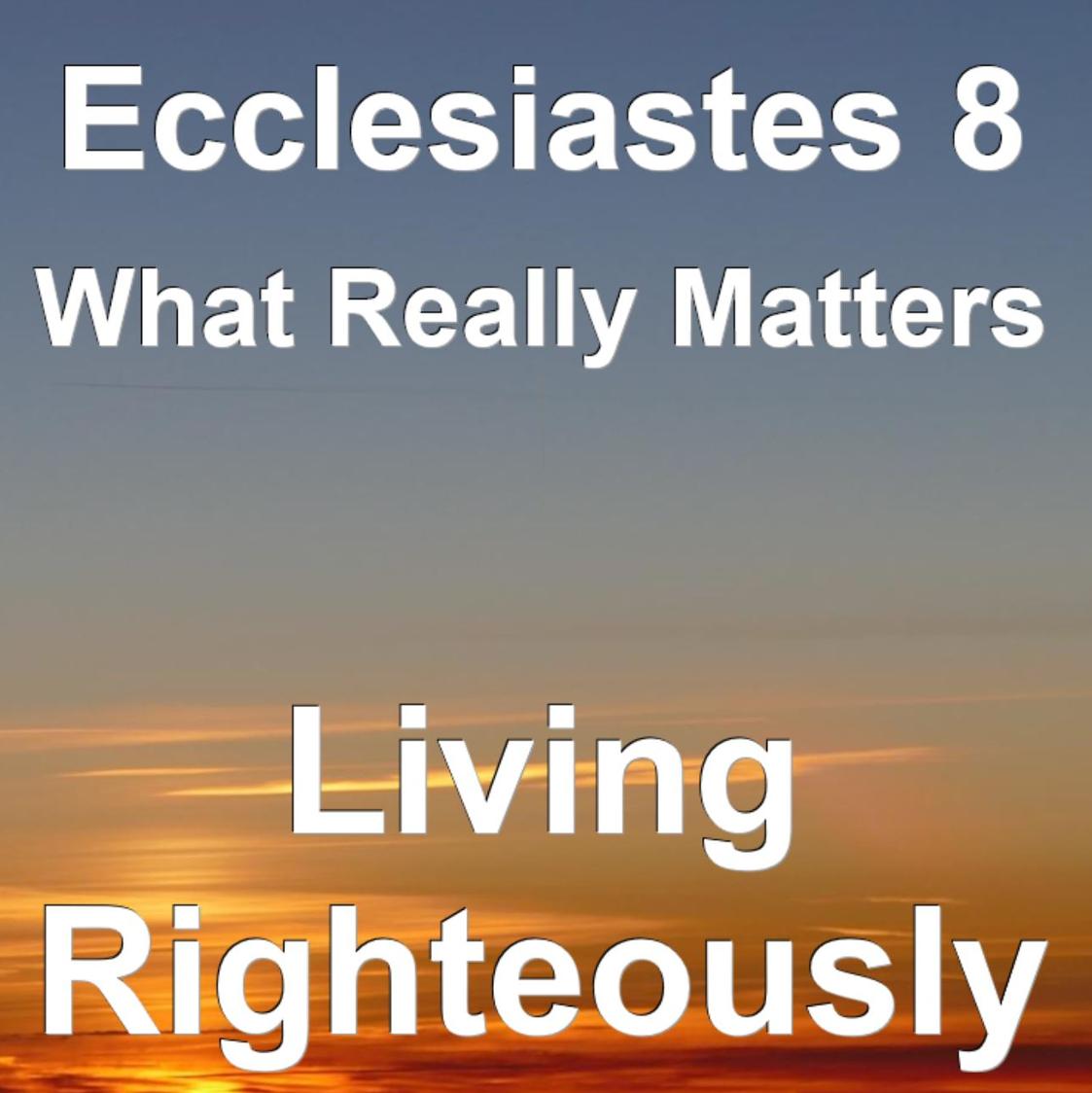 Ecclesiastes 8