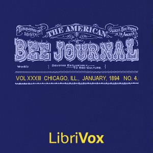 The American Bee Journal, Vol. XXXIII, No. 4, Jan 1894, #1 - Editorial