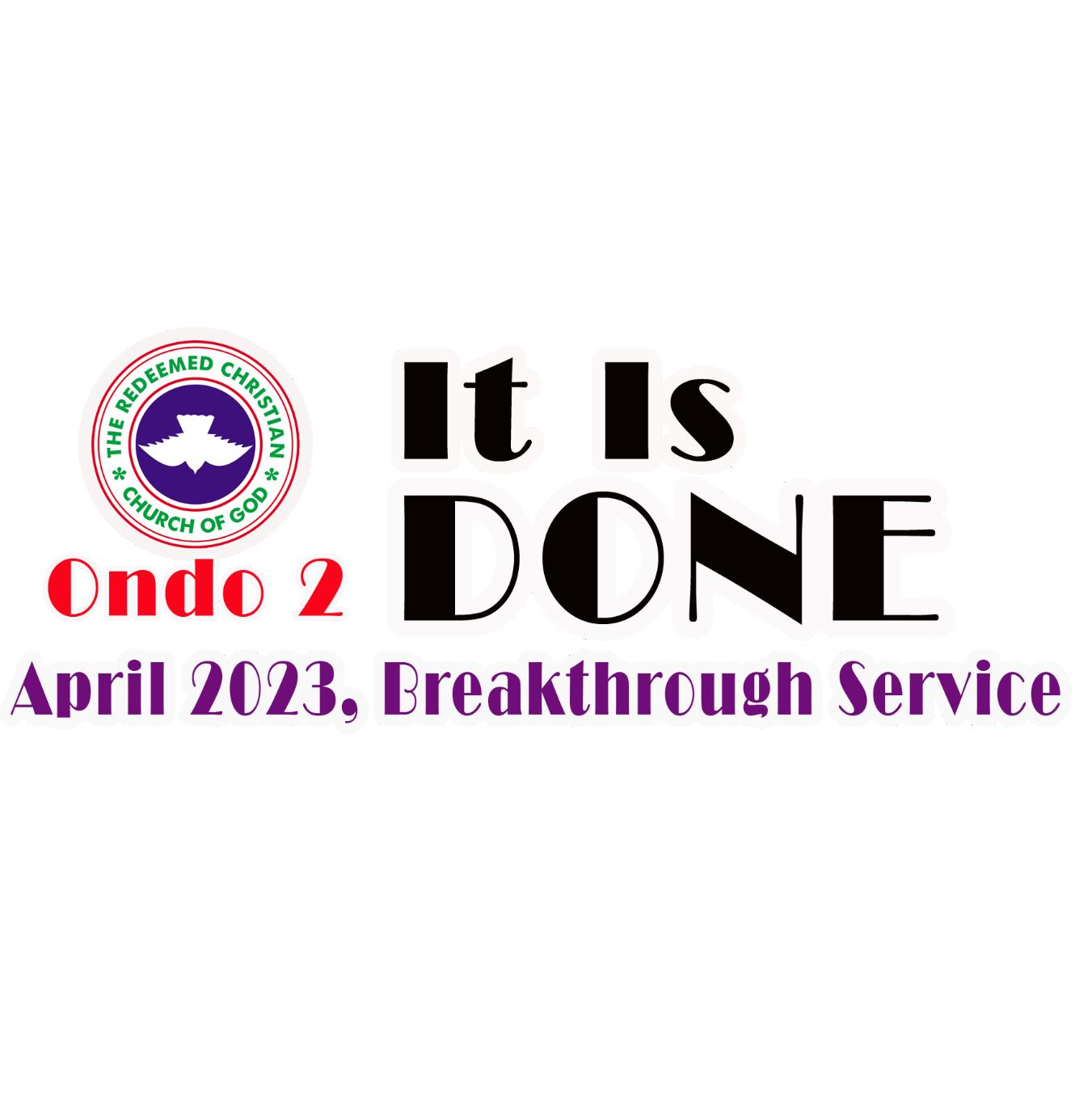 Pastor Chris Akinkuade RCCG Ondo Province 2 Sermon It Is Done